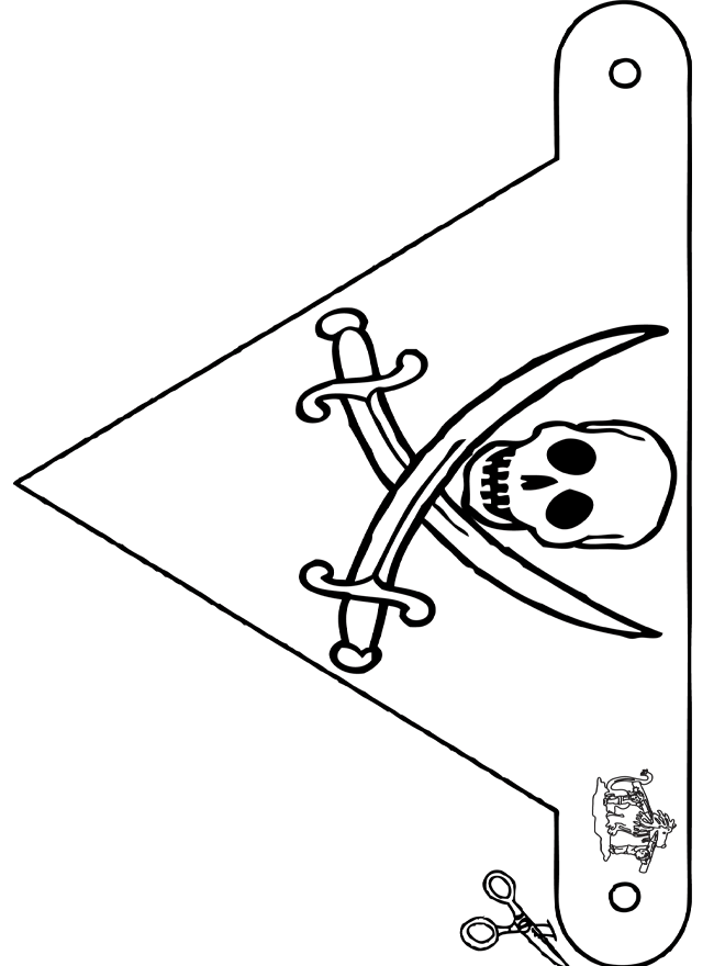 Flag pirate - Kreativ med å bygge