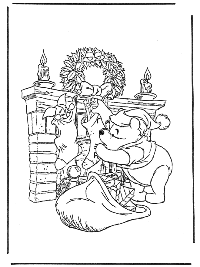 Free bible coloring pages winnie the pooh - Fargeleggingstegninger Jul