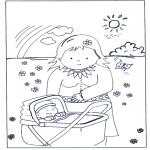 Temaer - Free coloring pages baby