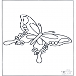 Dyr - Free coloring pages butterfly