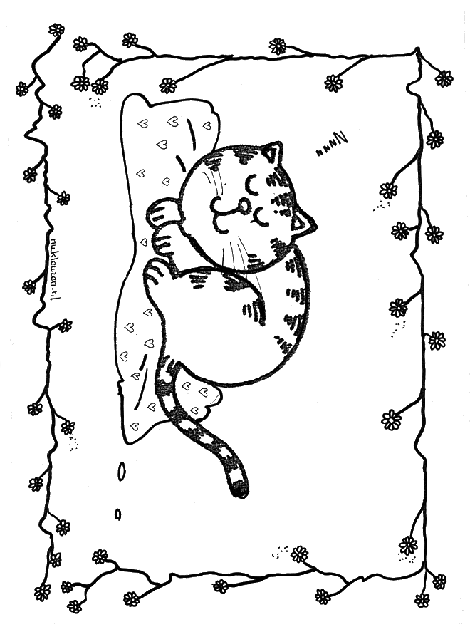 Free coloring pages cat - Fargeleggingstegninger katteaktige dyr