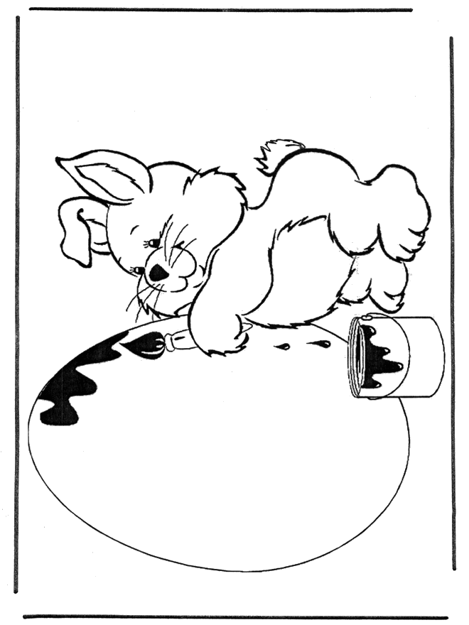 Free coloring pages Easter  - Fargeleggingstegninger Påske