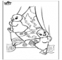 Free coloring pages easter chicken 2