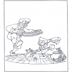 Litt av hvert - Free coloring pages fairy tale