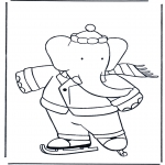 Småbarn - Free coloring pages figure skating