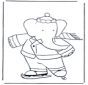 Free coloring pages figure skating