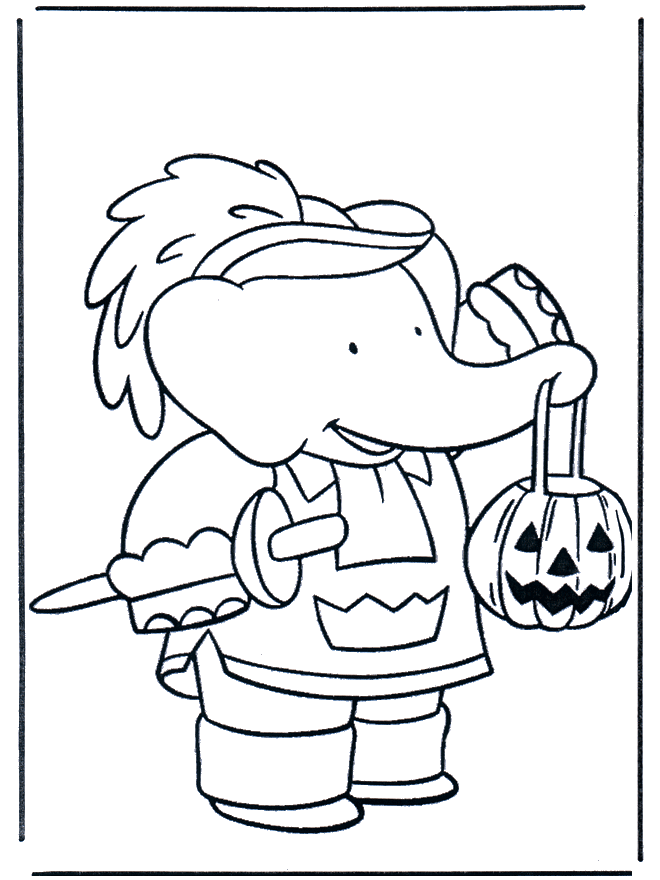 Free coloring pages Halloween - Fargeleggingstegning Halloween