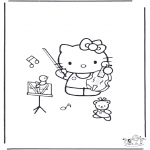 Litt av hvert - Free coloring pages Hello Kitty