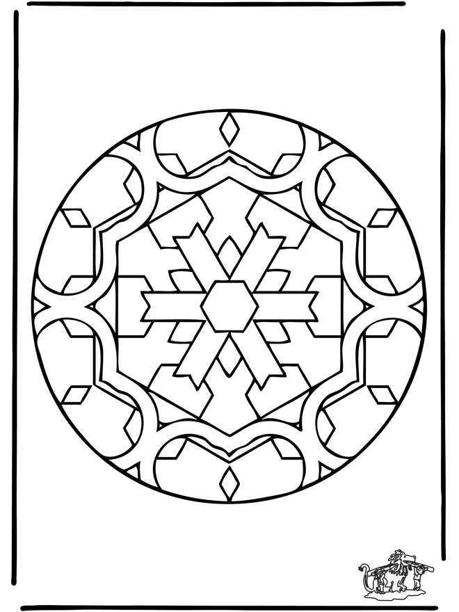 Free coloring pages mandala insect - Dyremandalaer