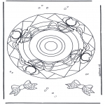 Mandala - Free coloring pages mandala roses