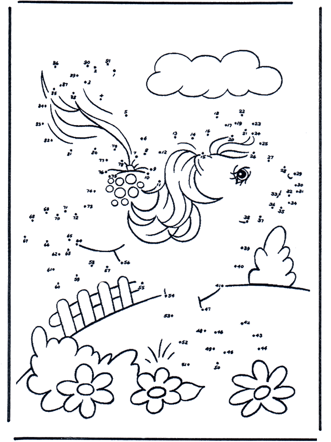 Free coloring pages my little pony  - Siffertegning