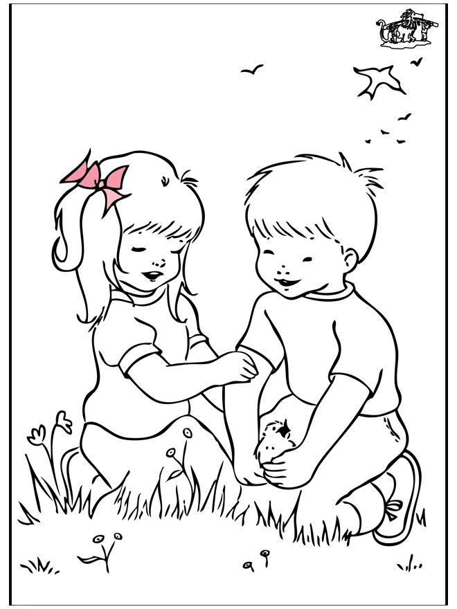 Free coloring pages spring 2 - Fargeleggingstegninger vår