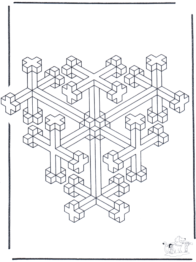 Geometric shapes 10 - Kunstfargeleggingstegninger