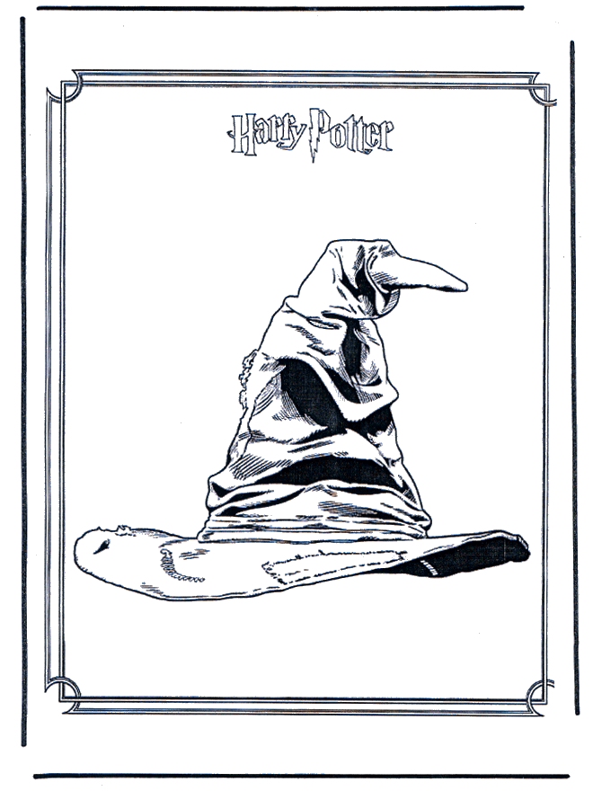 Harry Potter 9 - Fargeleggingstegning Harry Potter