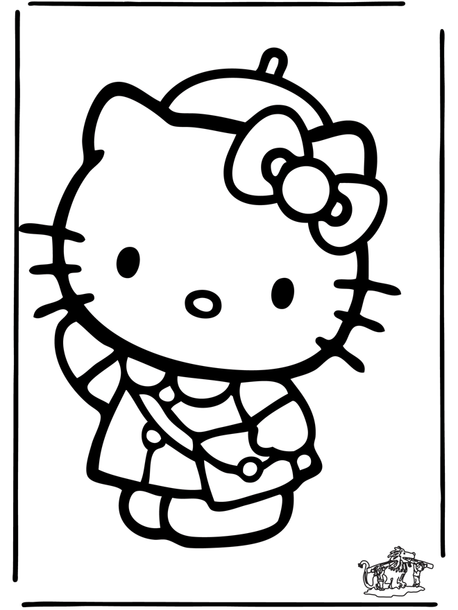 Hello Kitty 21 - Hello Kitty fargeleggingstegninger