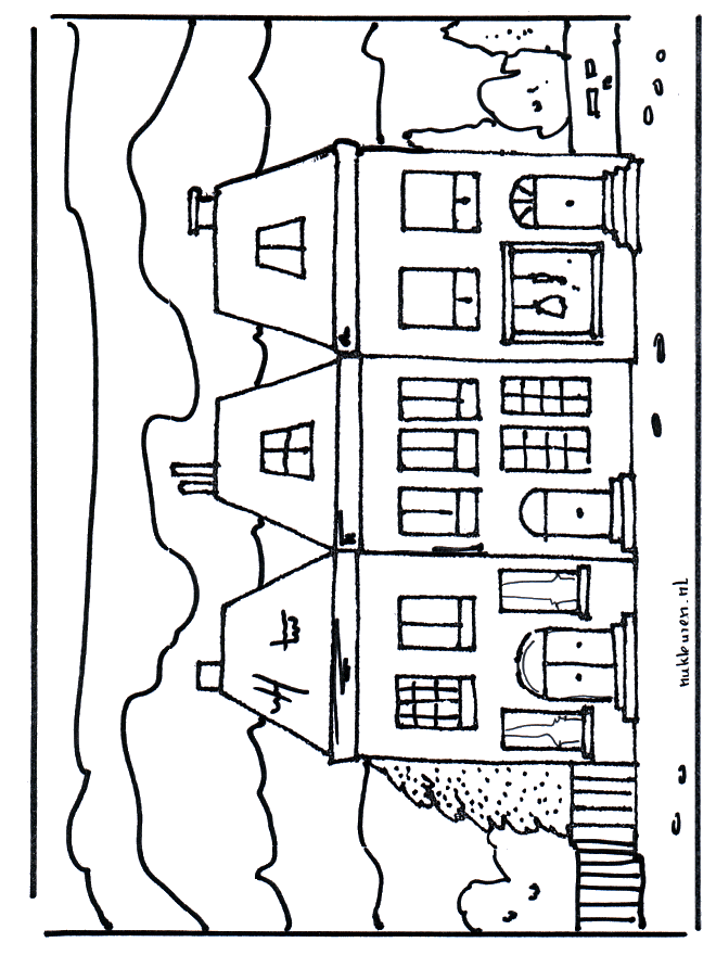 House 2 - Fargeleggingstegning hus