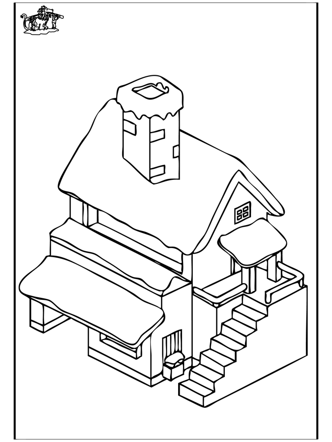 House 4 - Fargeleggingstegning hus