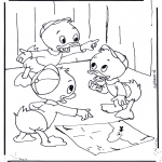 Tegneseriefigurer - Huey, Dewey and Louie 2