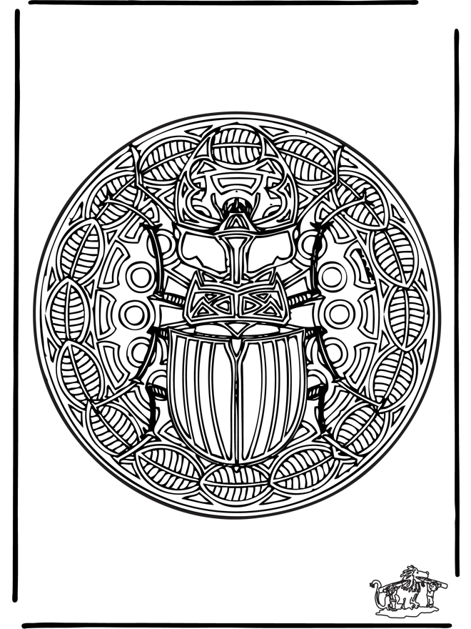 Insect mandala 1 - Dyremandalaer