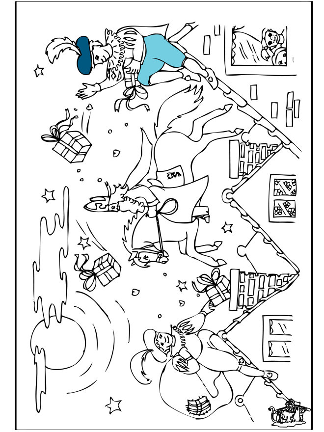 Kleurplaat Sint 2 - Sint Nicolas coloring pages