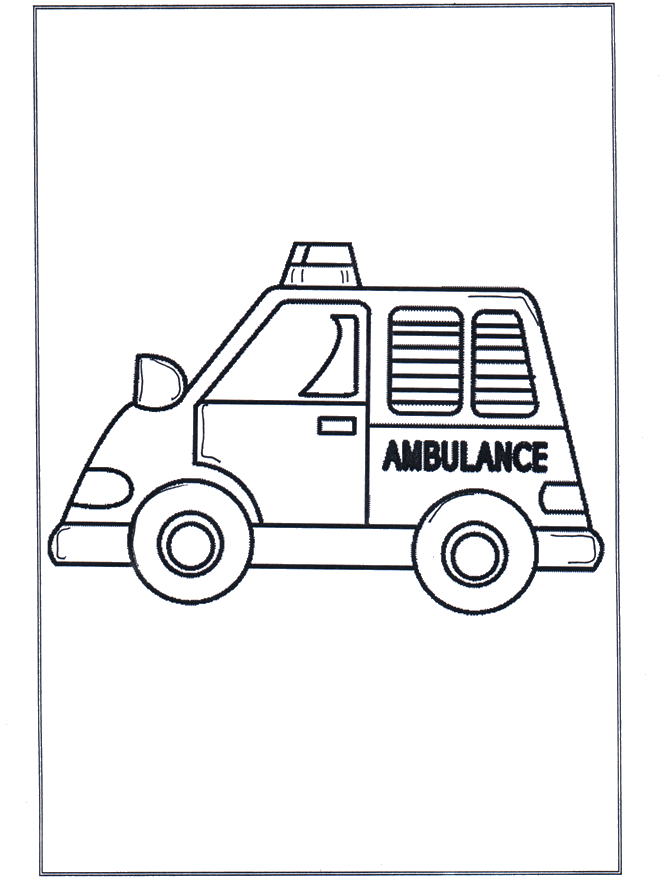 Little ambulance - Øvrige fargeleggingstegninger