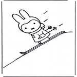 Småbarn - Little rabbit on ski's