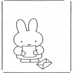 Småbarn - Little rabbit with letter