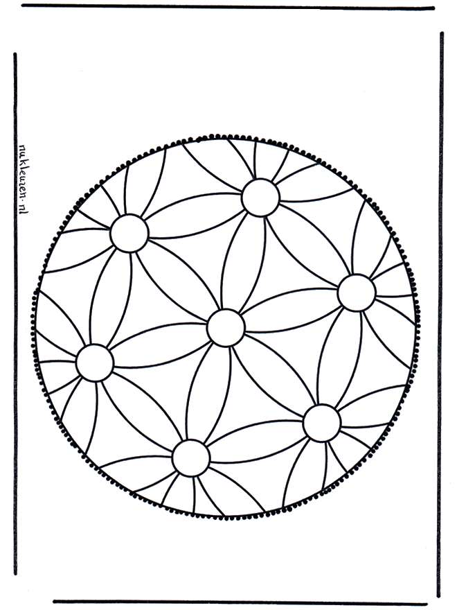 Mandala 1 - Crafts pricking card Mandala