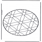 Pricking cards - Mandala 1