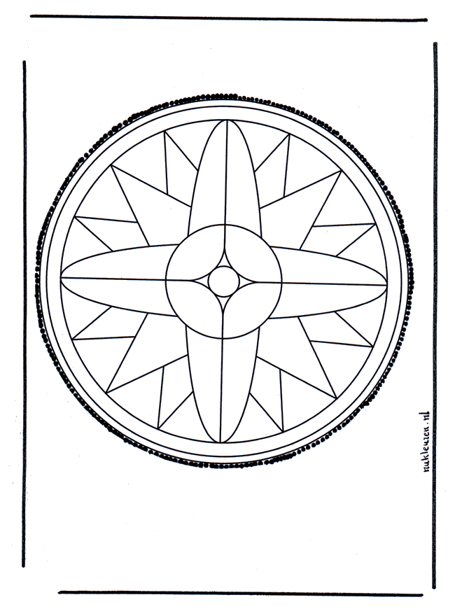 Mandala 25 - Crafts pricking card Mandala