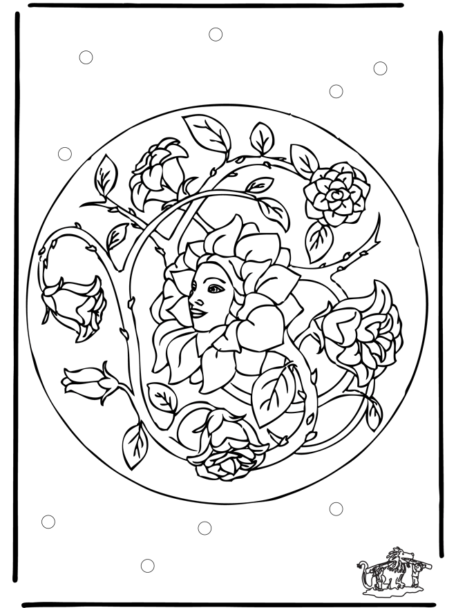 Mandala 26 - Blomstermandalaer