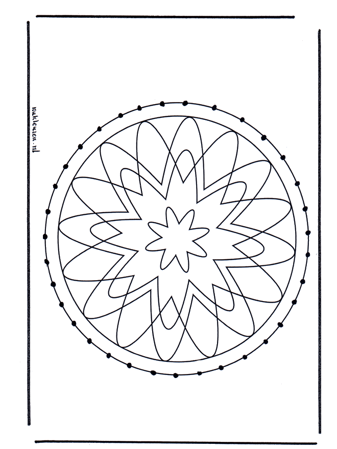 Mandala 29 - Kreativ med mandala broderkort