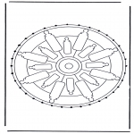 Broderkort - Mandala 32