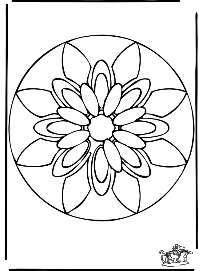 Mandala 38 - Blomstermandalaer