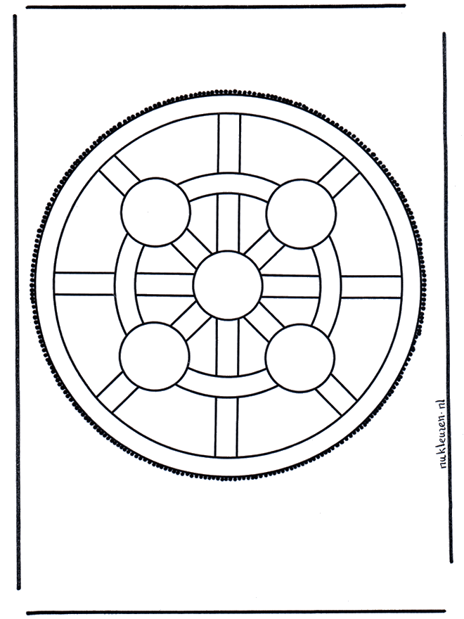 Mandala 4 - Crafts pricking card Mandala