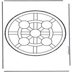 Pricking cards - Mandala 4