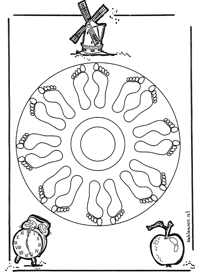 Mandala feet - Småbarnsmandalaer