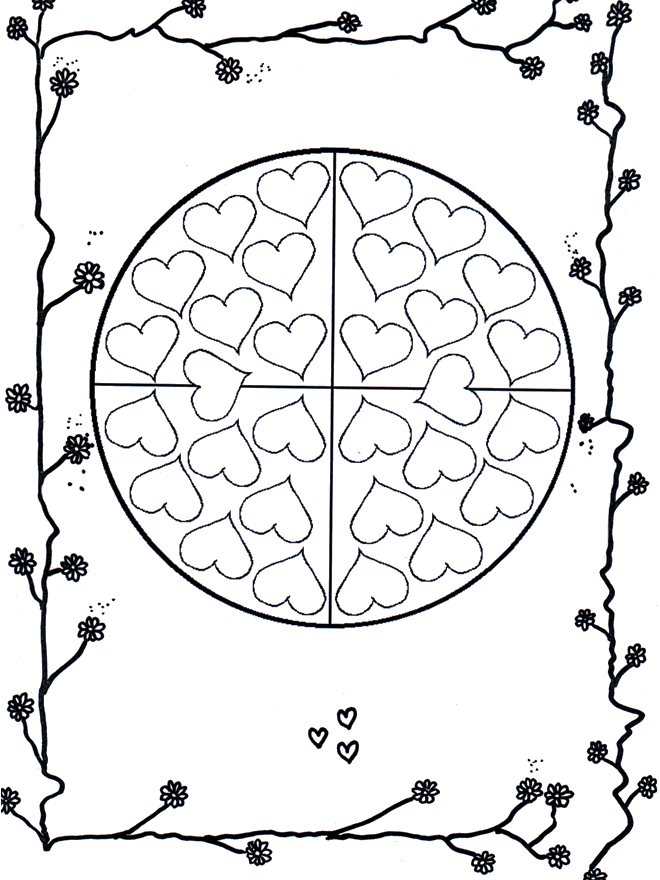 Mandala hearts 2 - Hjertermandalaer