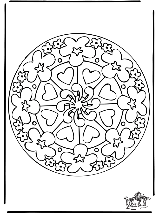 Mandala hearts 7 - Hjertermandalaer