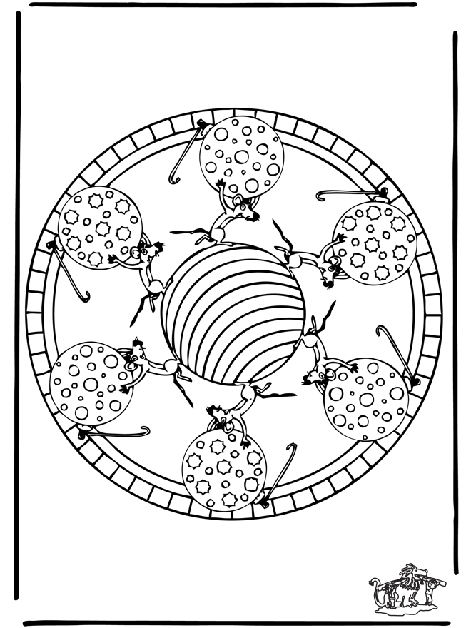 Mandala mouse 1 - Dyremandalaer