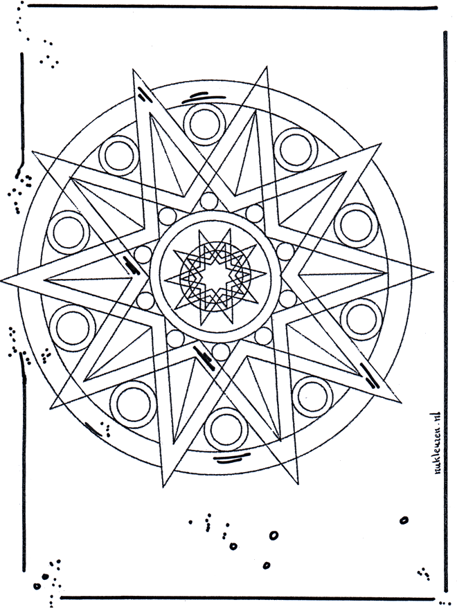 Mandala star 1 - Geomandalaer