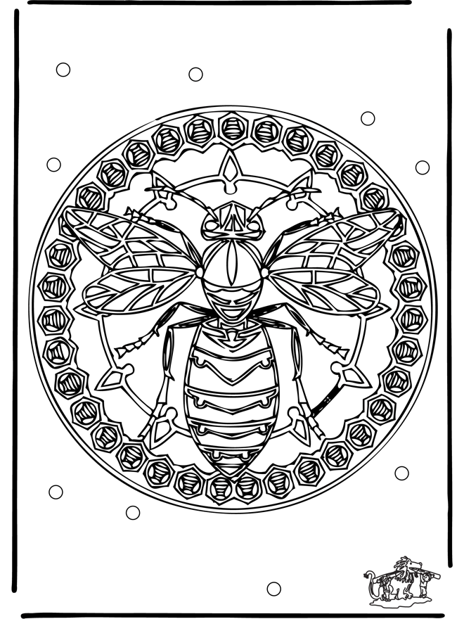 Mandala wesp - Dyremandalaer