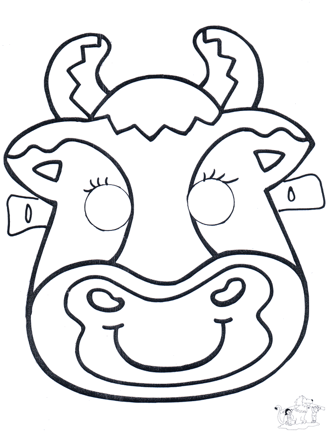 Mask Cow 2 - Kreativitet masker