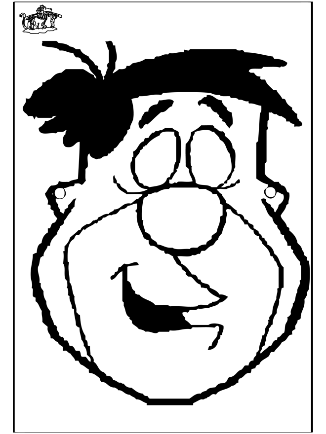 Mask Fred Flintstone - Kreativitet masker