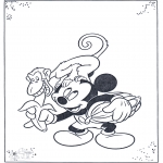 Tegneseriefigurer - Mickey and monkey
