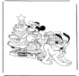 Mickey with christmastree