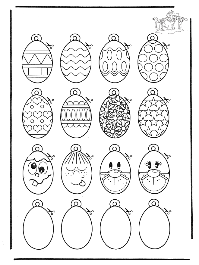 Mobile Easter eggs - Kreativitet uro