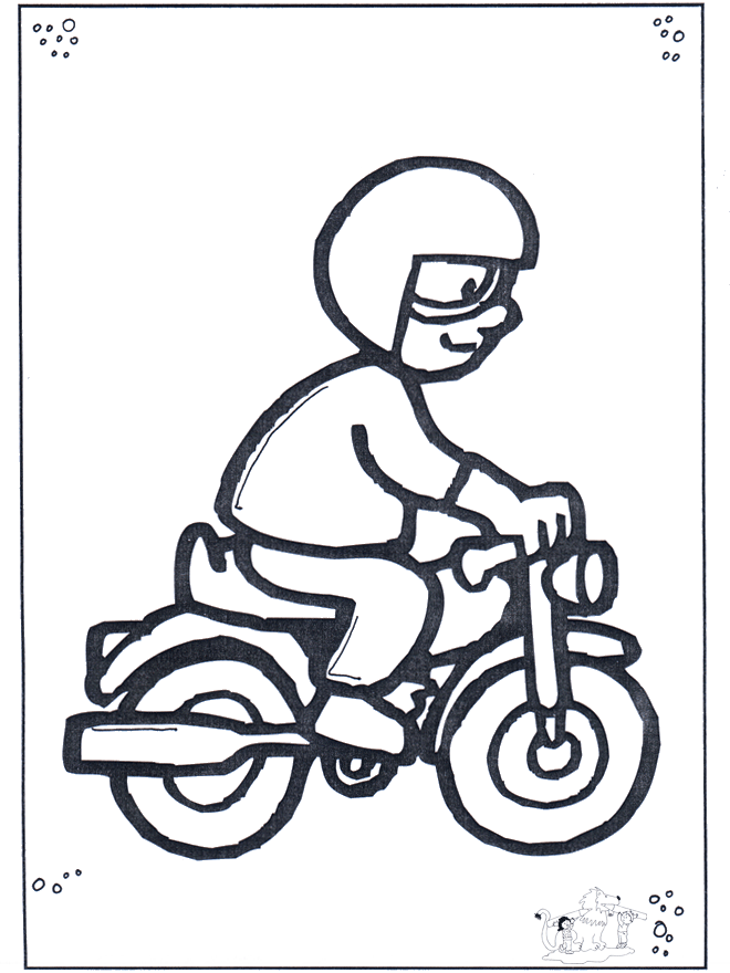 Motorcyclist - Øvrige fargeleggingstegninger