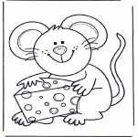 Dyr - Mouse with cheese