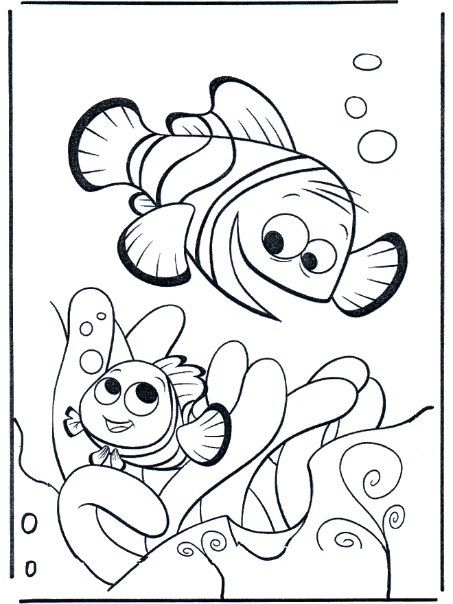 Nemo 12 - Fargeleggingstegning Nemo